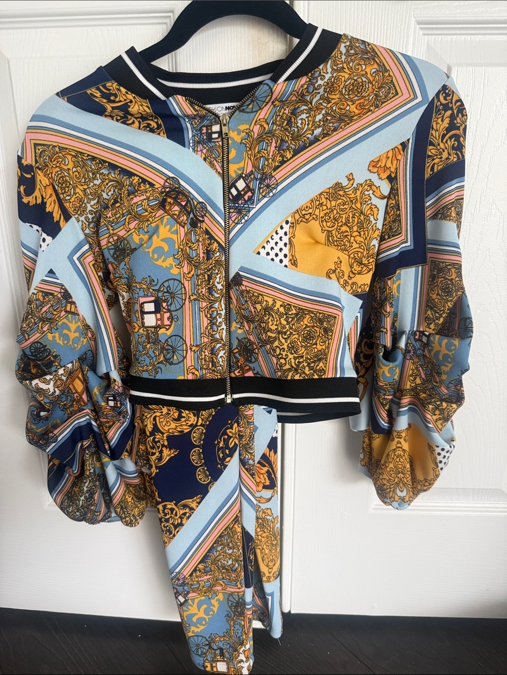 Fashion Nova Sonata Pant Set Blue Multi Size XS